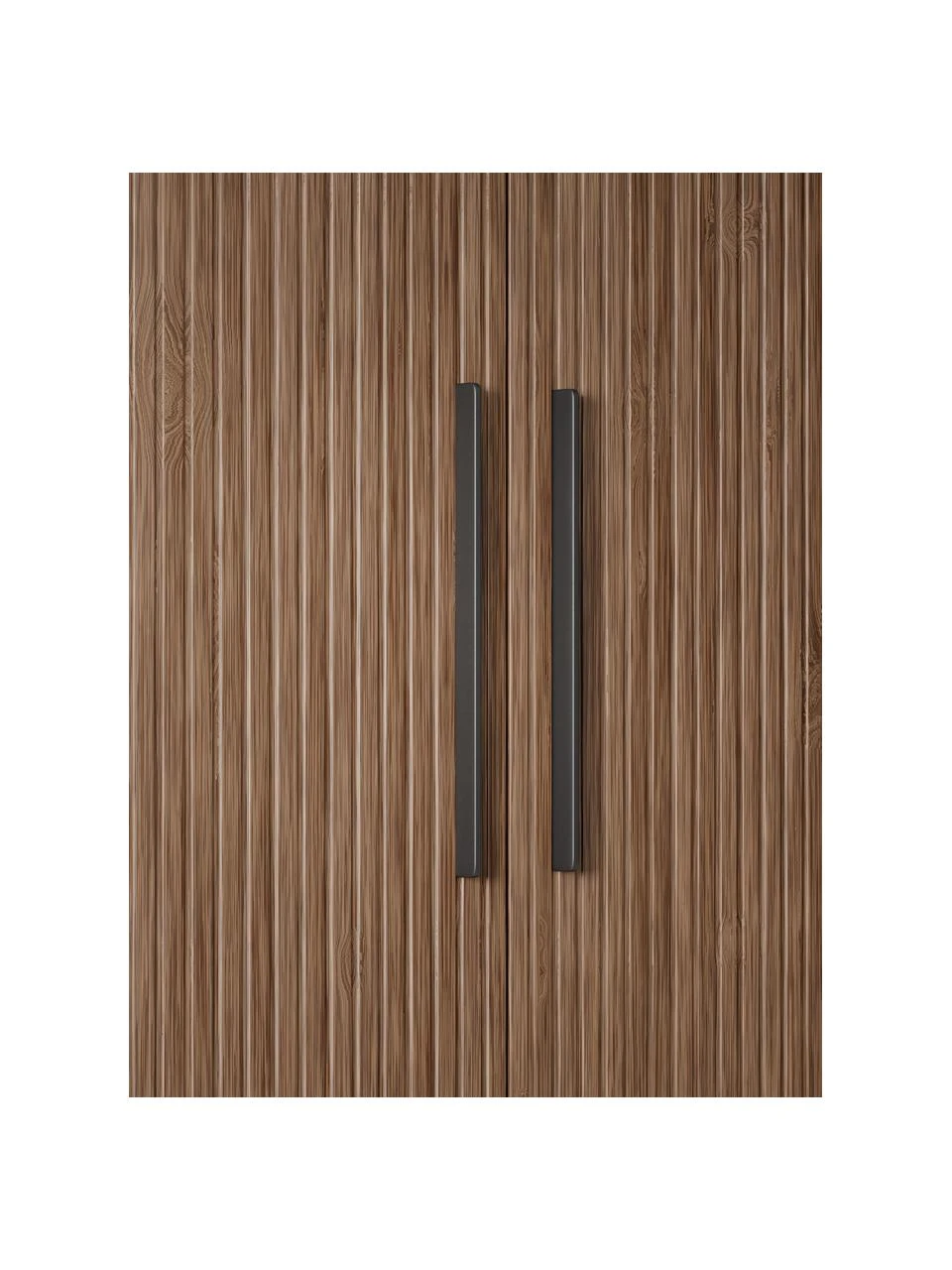 Westwing Collection Modularer Drehtürenschrank Simone in Walnuss-Optik, 150 cm Breite, mehrere Varianten, Basic Interior, Höhe 200 cm – Bild 6