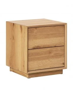 Westwing Collection Nachttisch Noel aus Eschenholzfurnier, B 45 x H 50 cm