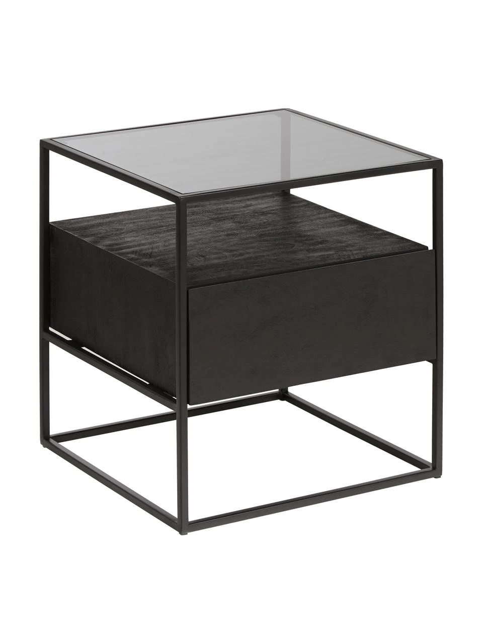 Westwing Collection Nachttisch Theodor mit Schublade, B 45 x H 50 cm