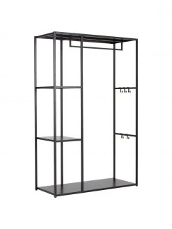 Jotex Offener Metall-Kleiderschrank Preston in Schwarz, B 110 x H 170 cmNur noch wenige verfügbar