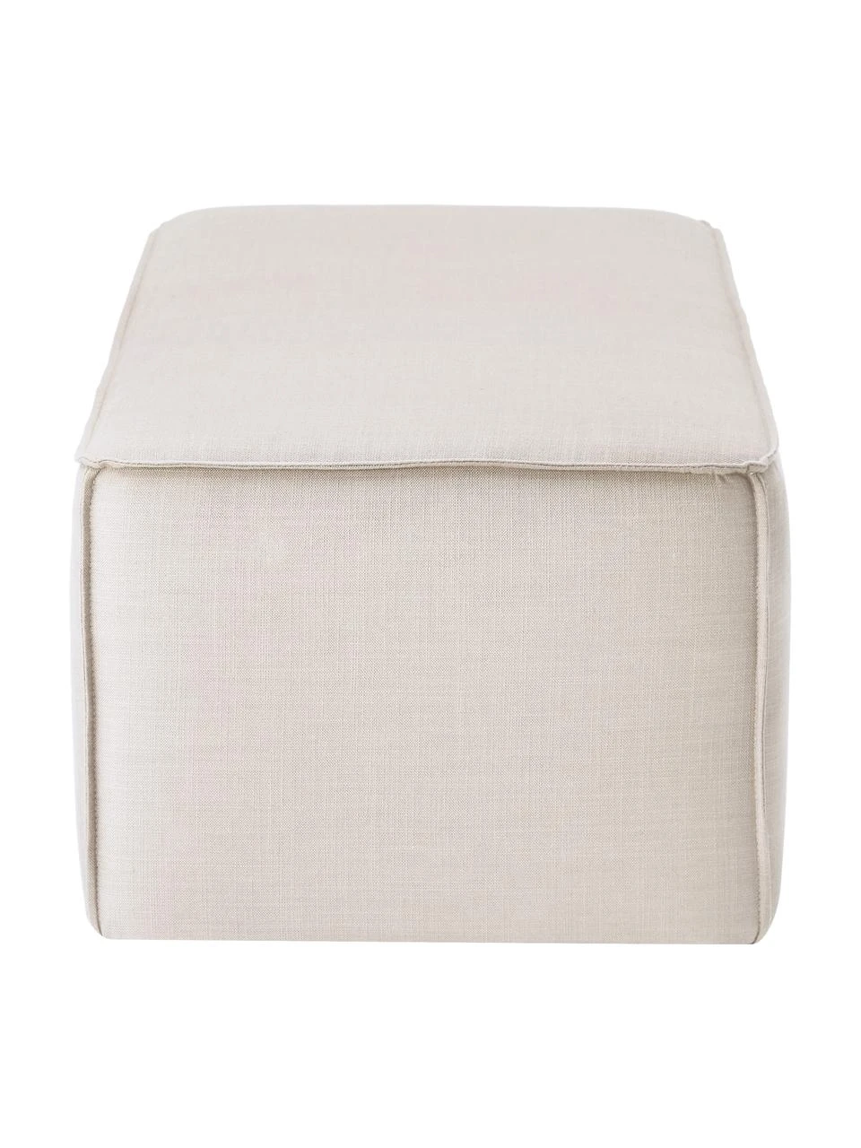 Westwing Collection Polsterbank Sanja in Hellbeige, B 122 x T 54 cm – Bild 4