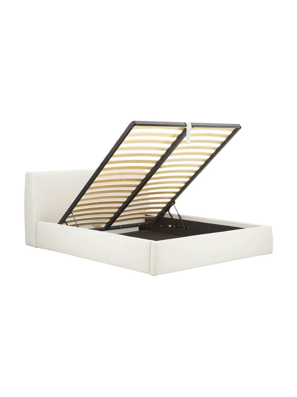 Westwing Collection Polsterbett Cloud mit Stauraum in Beige, 140 x 200 cm – Bild 5