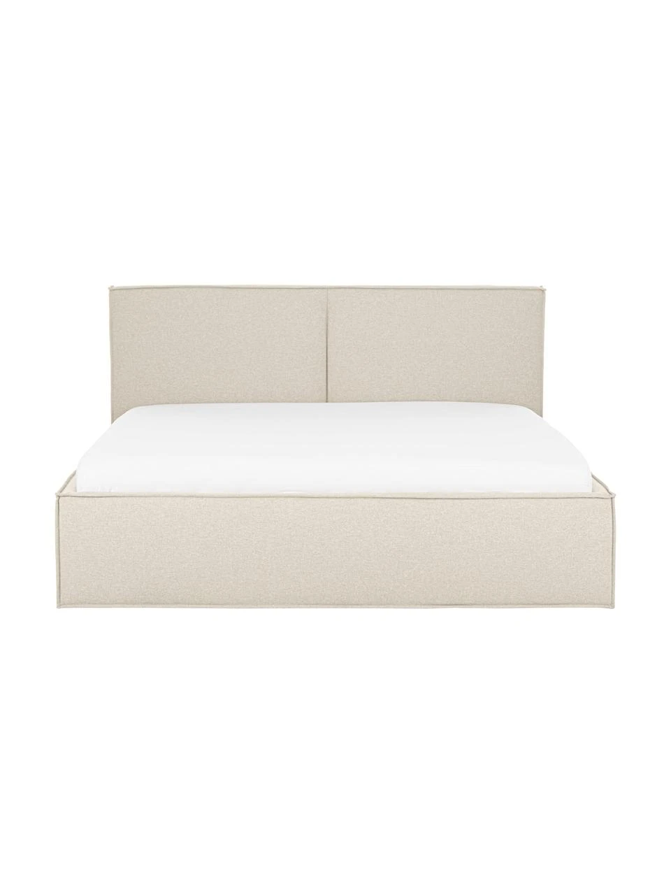 Westwing Collection Polsterbett Dream mit Stauraum in Beige, B 140 x L 200 cm – Bild 5