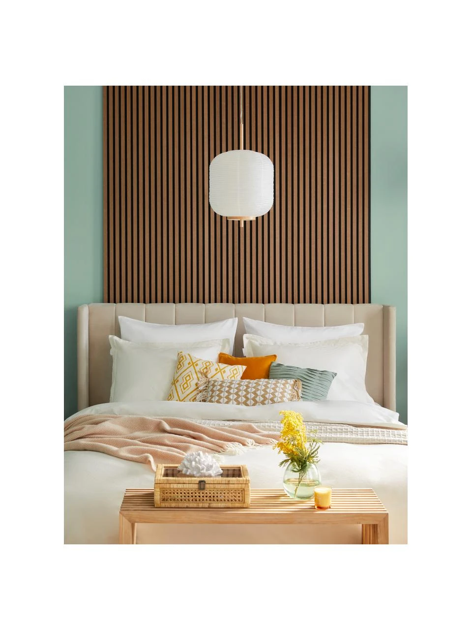 Westwing Collection Polsterbett Dusk in Beige, 140 x 200 cm – Bild 3