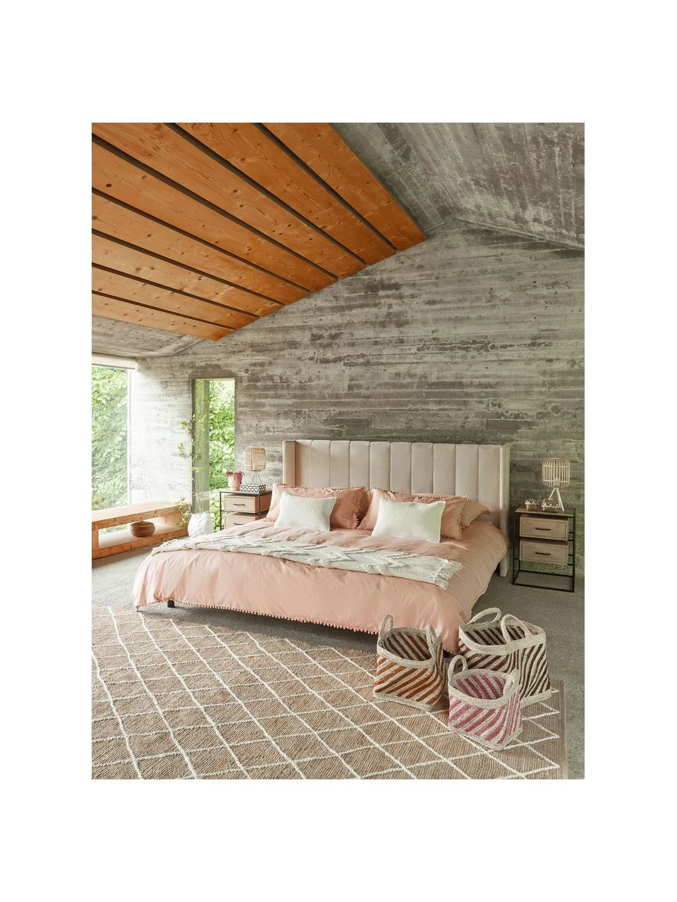 Westwing Collection Polsterbett Dusk in Beige, 140 x 200 cm – Bild 4