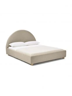 Westwing Collection Polsterbett Ebba in Grau, 140 x 200 cm