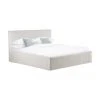 Westwing Collection Polsterbett Feather mit Stauraum in Greige, 140 x 200 cm