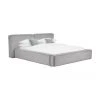 Westwing Collection Polsterbett Lennon in Hellgrau, B 140 x L 200 cm