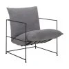 Westwing Collection Polstersessel Wayne mit Metall-Gestell, B 69 x T 74 cm