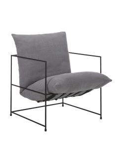 Westwing Collection Polstersessel Wayne mit Metall-Gestell, B 69 x T 74 cm