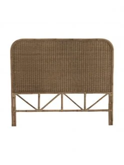 Rattan-Kopfteil Helen in Braun, B 160 x H 137 cm