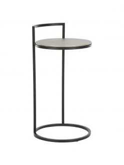 Westwing Collection Runder Beistelltisch Circle aus Metall, Ø 36 x H 66 cm