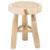 Runder Hocker Beachside aus Mungurholz, Ø 40 x H 50 cm