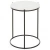 Westwing Collection Runder Marmor-Beistelltisch Ella, Ø 40 x H 50 cm