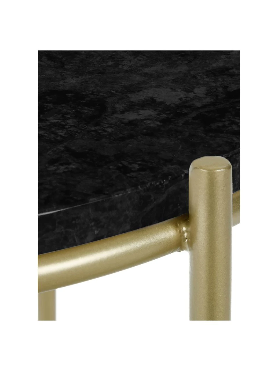 Westwing Collection Runder Marmor-Beistelltisch Ella, Ø 40 x H 50 cm – Bild 5