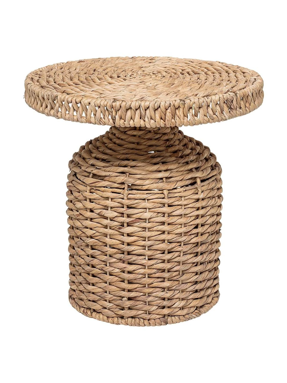 Bloomingville Runder Rattan-Beistelltisch Camo, Ø 47 x H 47 cm