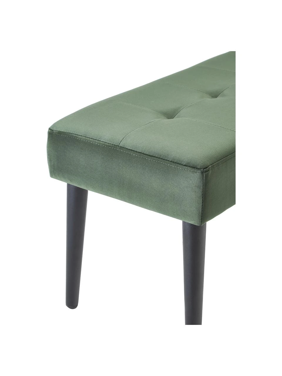 Samt-Polsterbank Glory in Dunkelgrün, B 95 x H 45 cm – Bild 6