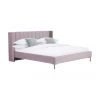 Westwing Collection Samt-Polsterbett Dusk in Mauve, 140 x 200 cm