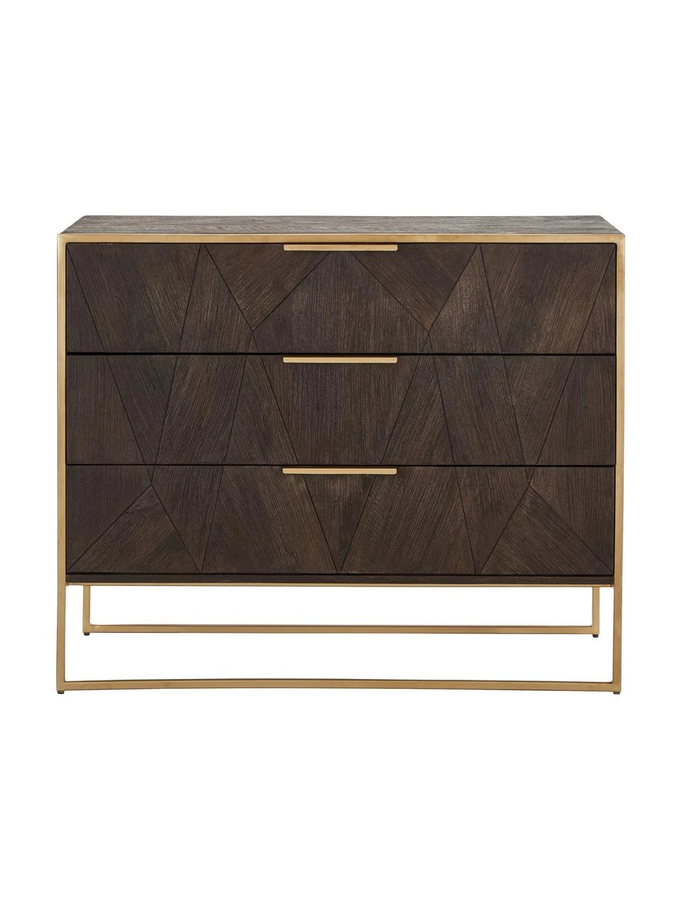 Westwing Collection Schubladenkommode Harry aus massivem Mangoholz, B 100 x H 80 cm – Bild 4