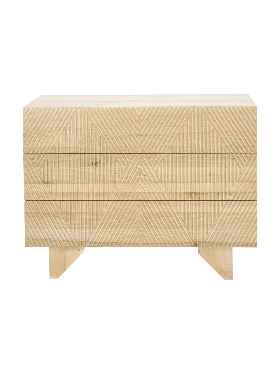 Westwing Collection Schubladenkommode Louis aus massivem Eschenholz, B 100 x H 75 cm – Bild 5