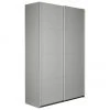Schwebetürenschrank Mia in Grau, 2-türig, B 135 x H 210 cm