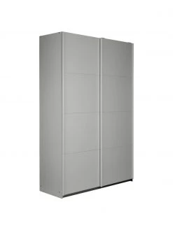 Schwebetürenschrank Mia in Grau, 2-türig, B 135 x H 210 cm