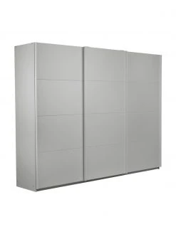 Schwebetürenschrank Mia in Grau, 3-türig, B 270 x H 210 cm