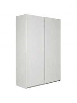 Schwebetürenschrank Mia in Weiß, 2-türig, B 135 x H 210 cm