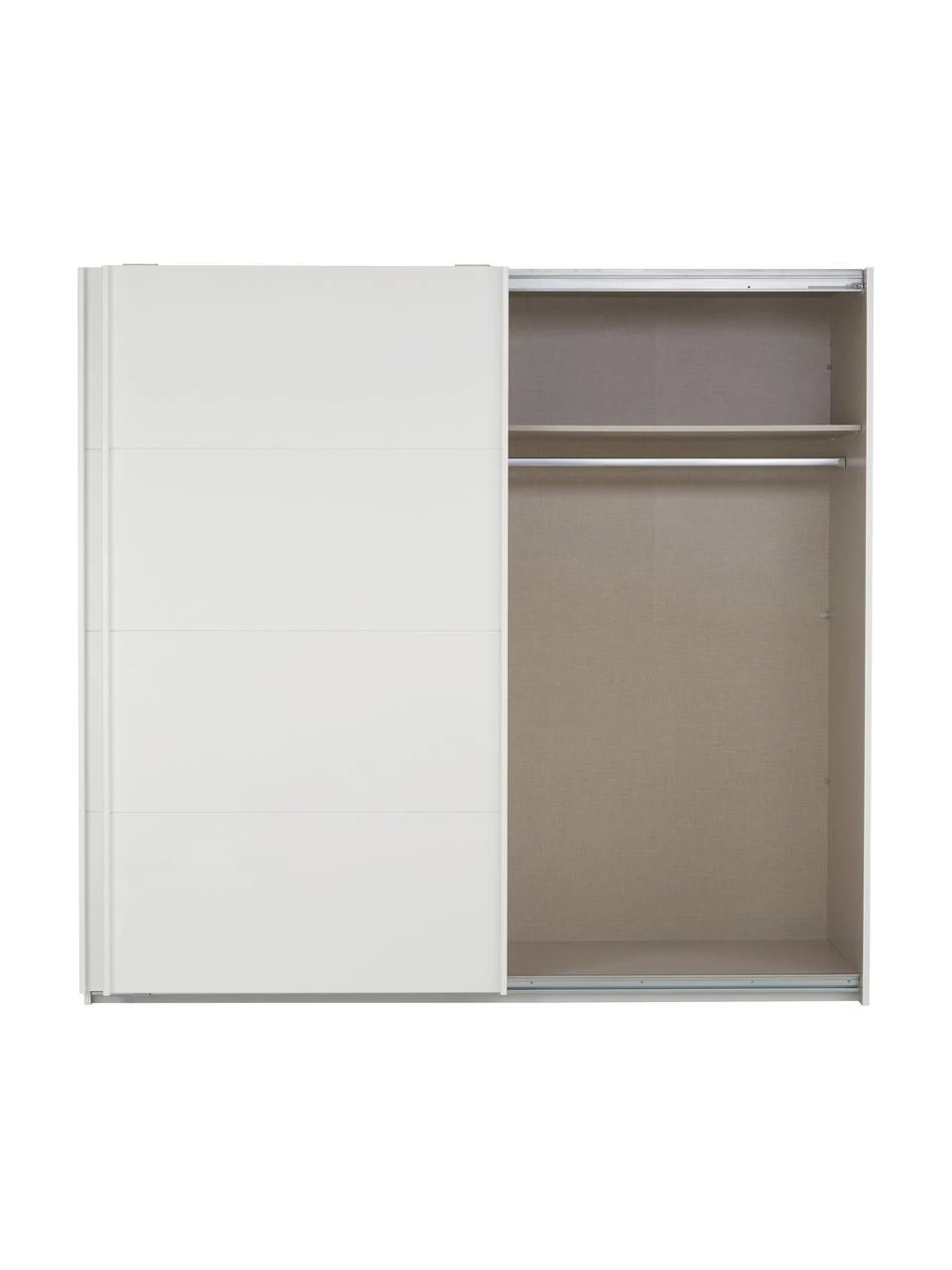 Schwebetürenschrank Mia in Weiß, 2-türig, B 225 x H 210 cm – Bild 4