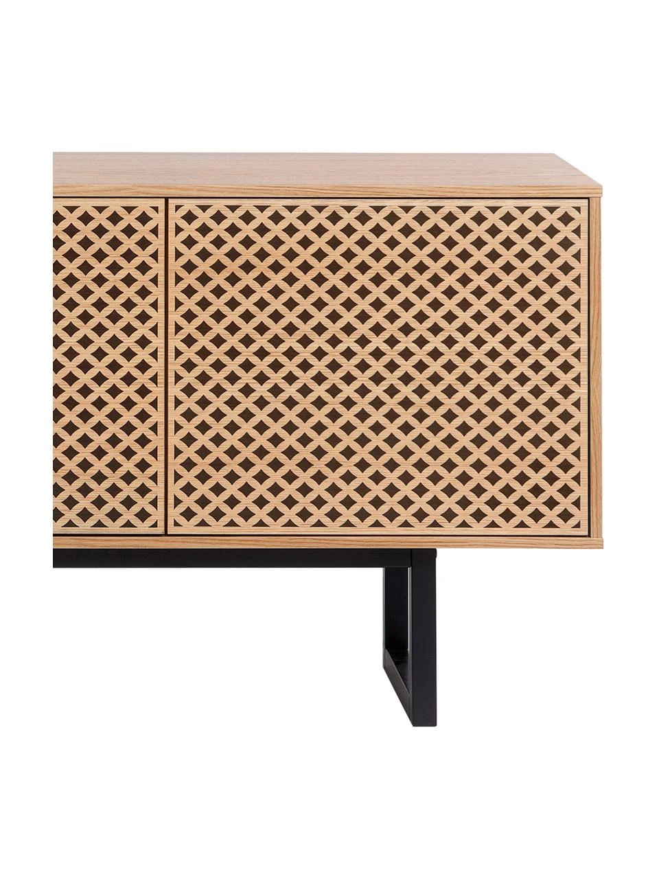 Woodman Sideboard Camden mit Türen und Eichenholzfurnier, B 175 x H 75 cm – Bild 3