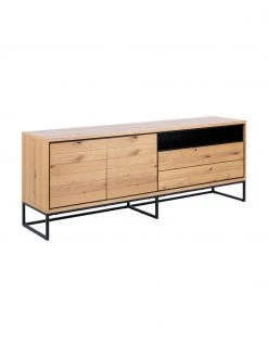 Sideboard Dalarna mit Türen und Eichenholzfurnier, B 197 x H 76 cm