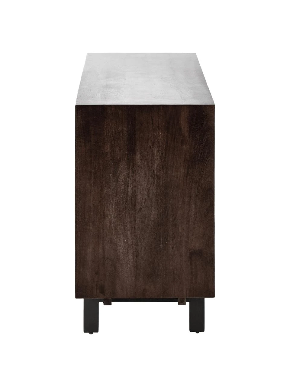 Westwing Collection Sideboard Karl mit Türen aus massivem Mangoholz, B 165 x H 61 cm – Bild 5