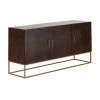Westwing Collection Sideboard Lyle mit Türen aus massivem Mangoholz, B 150 x H 72 cm