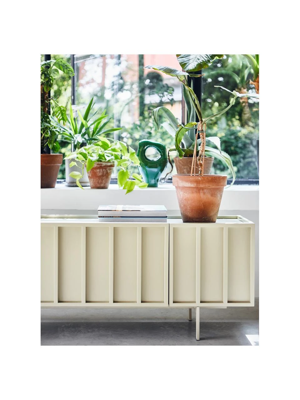 HKliving Sideboard Pebble in Beige, B 160 x H 55 cm – Bild 2