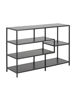 Standregal Seaford aus Holz und Metall, B 114 x H 78 cm