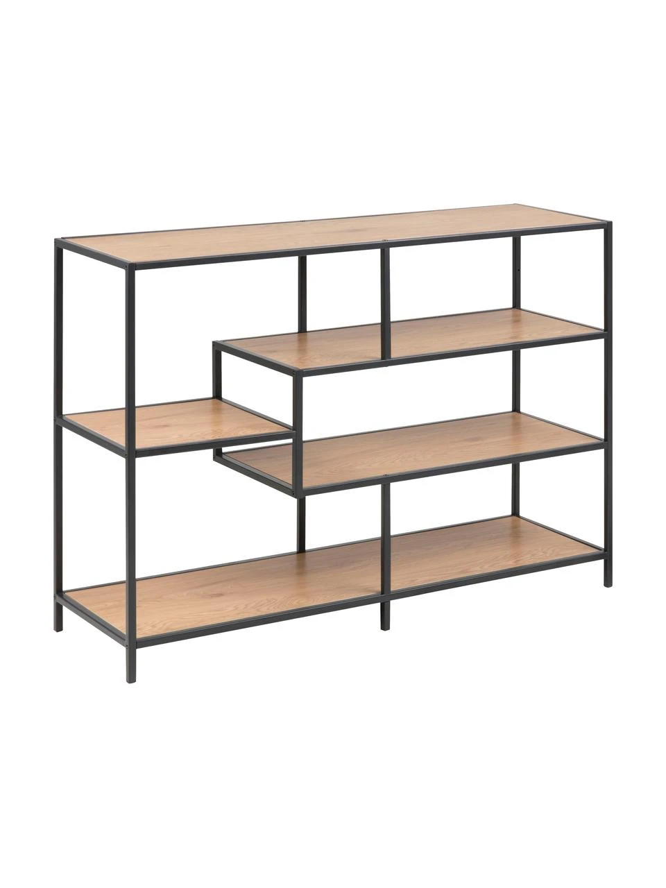 Standregal Seaford aus Holz und Metall, B 114 x H 78 cm