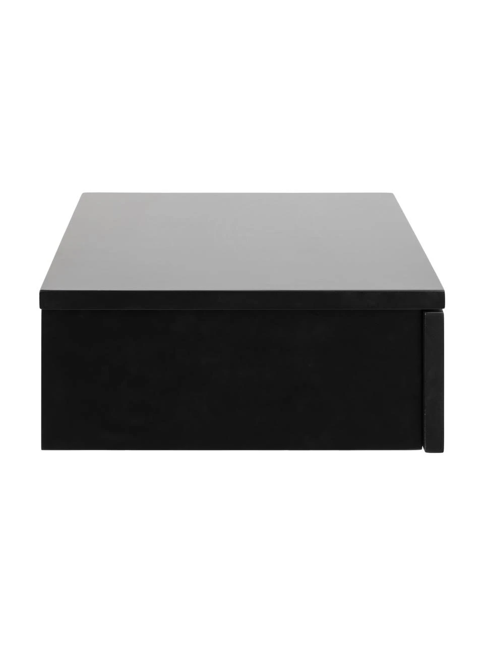 Wand-Nachttisch Avignon in Schwarz mit Schublade, B 37 x H 13 cm – Bild 6