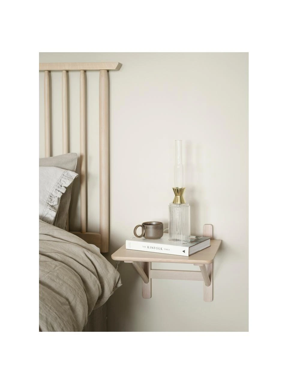 Rowico Wand-Nachttisch Camrose aus Eichenholz, B 40 x H 35 cm – Bild 2